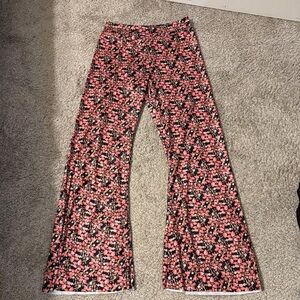 NATURAL LIFE Pink Floral Boot Cut Pants